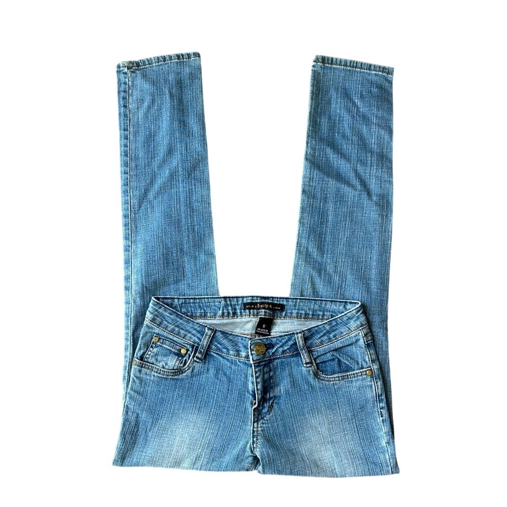 Y2K South Pole Womens Skinny Jeans Lightwash 28"